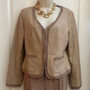 100% lambs skin leather pretty jacket